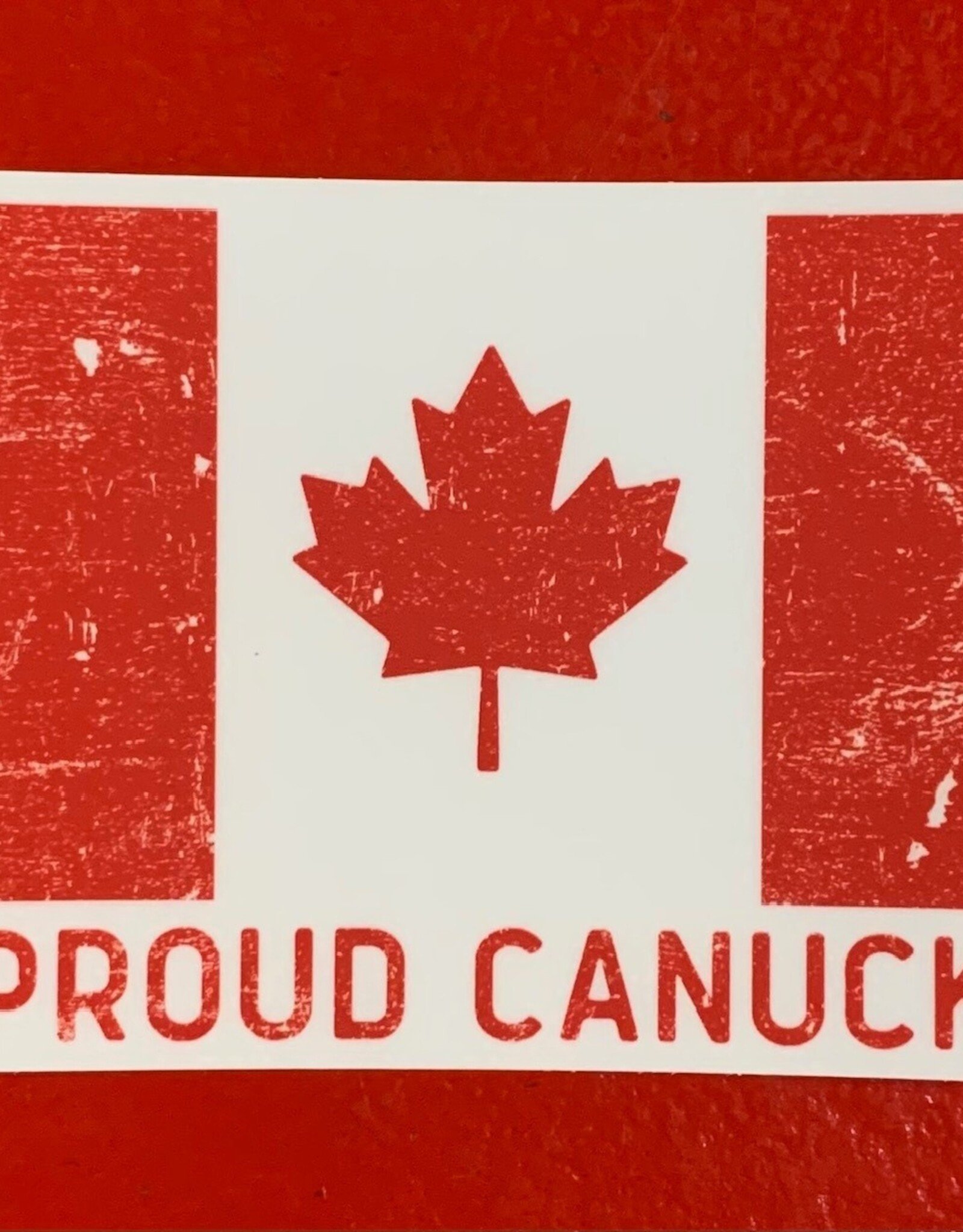 Stickers NW Proud Canuck CANADIAN FLAG STICKER