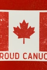 Stickers NW Proud Canuck CANADIAN FLAG STICKER