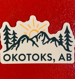 Stickers NW Okotoks, AB 0308 SUN OVER MOUNTAINS STICKER