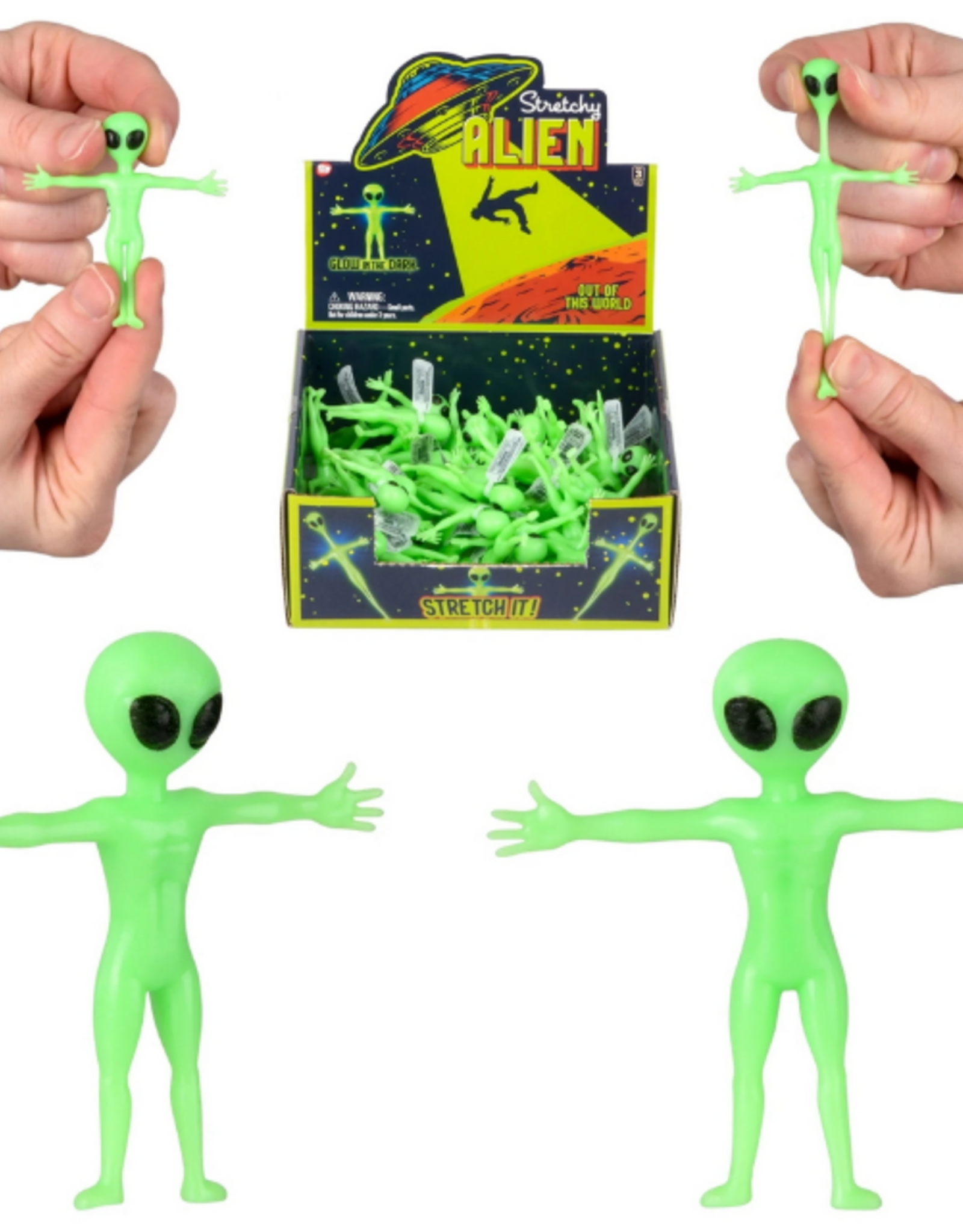 Stretchy Alien GID 2.5"