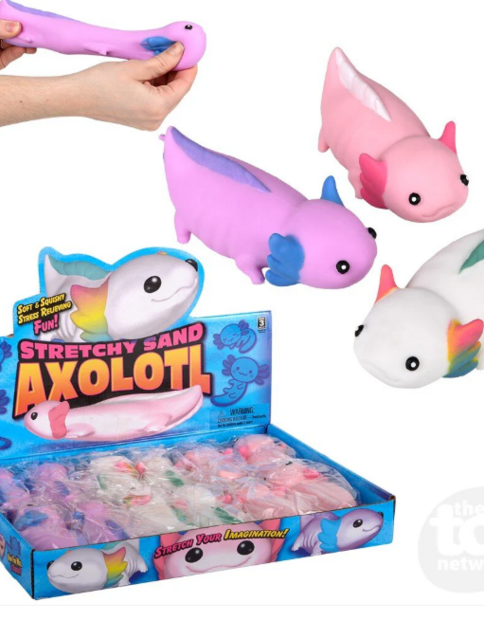 Stretchy Sand Axolotl 5"