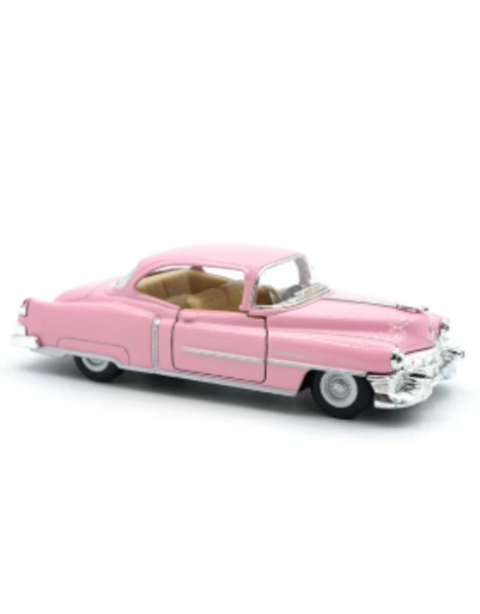 Die Cast Pull Back Pink Cadillac 1953 5"
