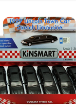 Die Cast Pull Back Lincoln Town Car Limo 7"