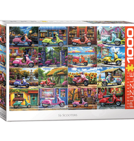 Eurographics 16 Scooters by Chris Bigelow 1000pc