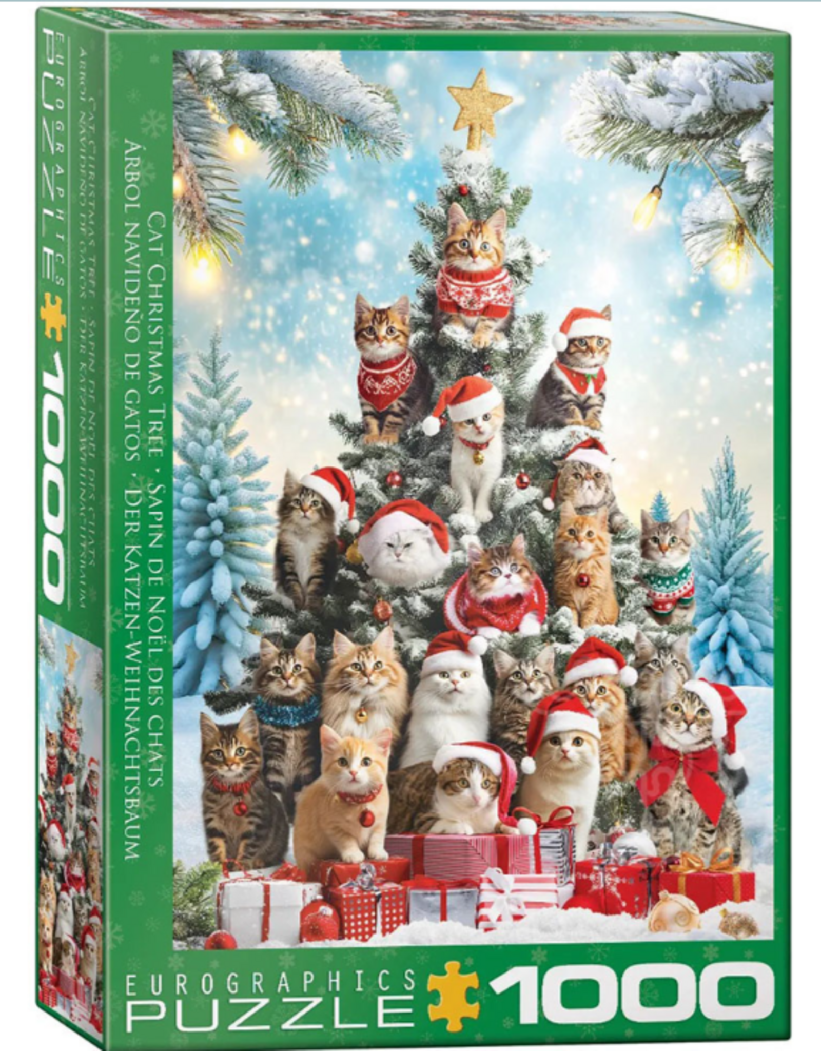 Eurographics Christmas Tree Cats 1000pc