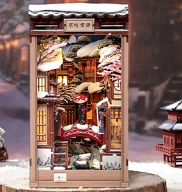CUTEBEE DIY Book Nook-Kyoto Snow Whisper