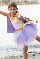 Great Pretenders Super Duper Tutu , Cape & Mask, Gold/Lilac Size 4-6