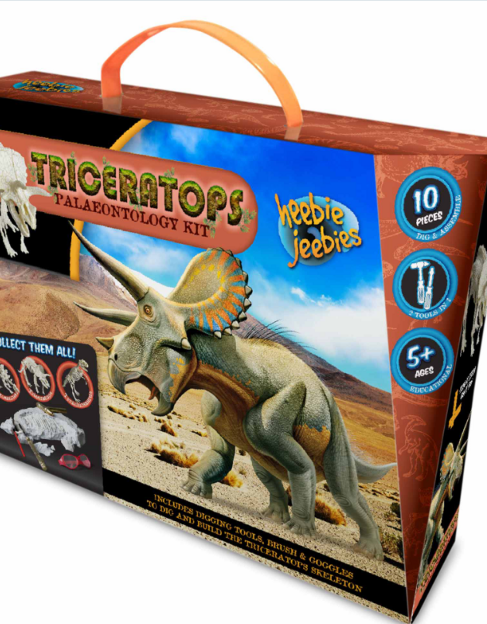 Heebie Jeebies Triceratops Paleontology Kit