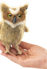 FOLKMANIS Mini Great Horned Owl Finger Puppet