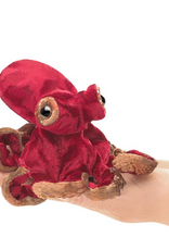FOLKMANIS Mini Red Octopus Finger Puppet