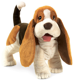 FOLKMANIS Basset Hound Puppet