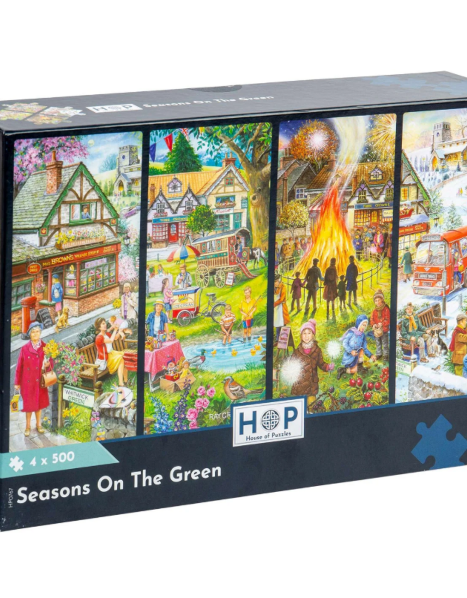 HOP House Of Puzzles Seasons On The Green 4x500pc