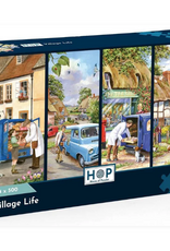 HOP House Of Puzzles Village Life 4x500pc