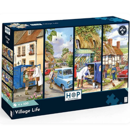 HOP House Of Puzzles Village Life 4x500pc