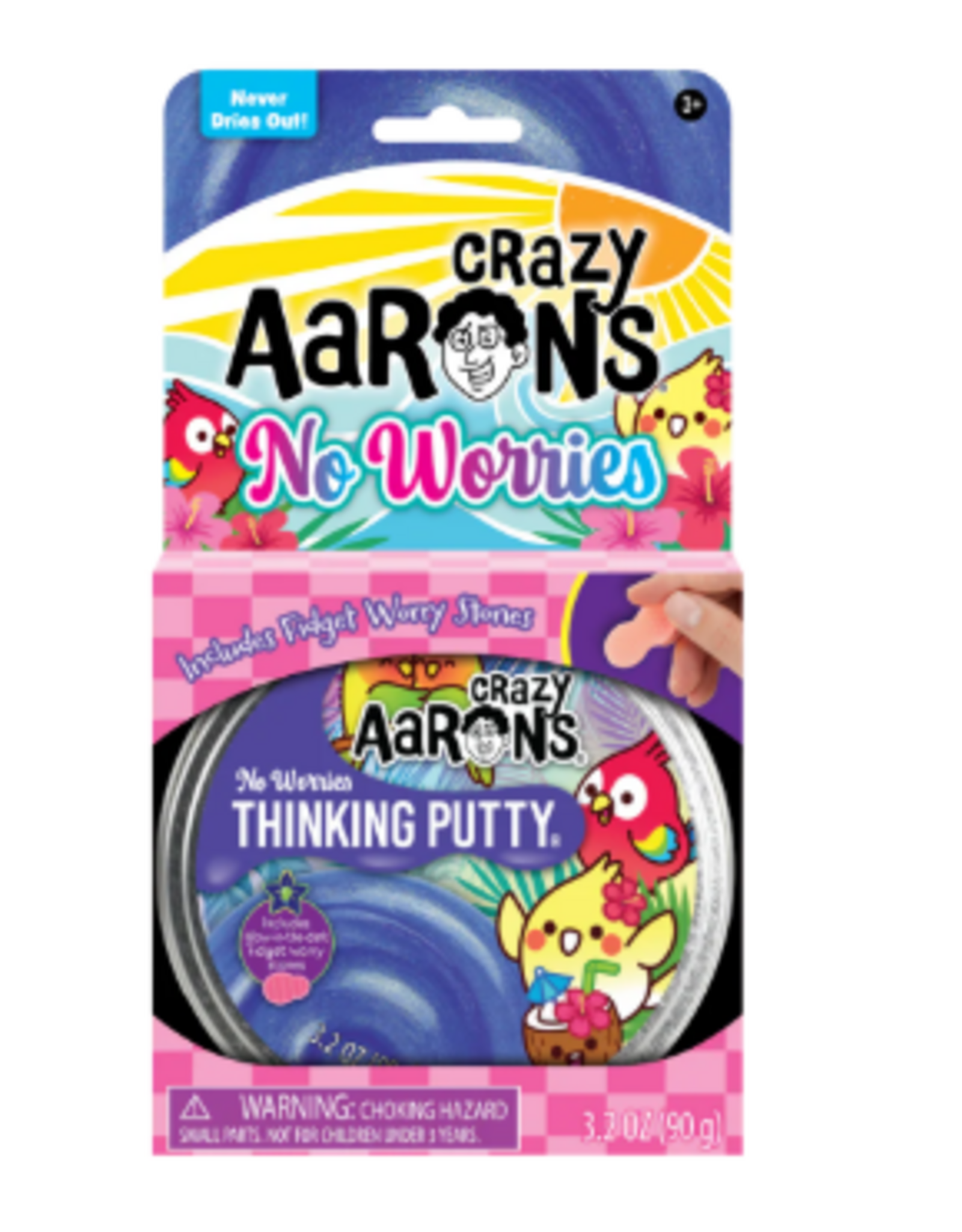 Crazy Aaron's Thinking Putty 4" THINKING PUTTY - NO WORRIES