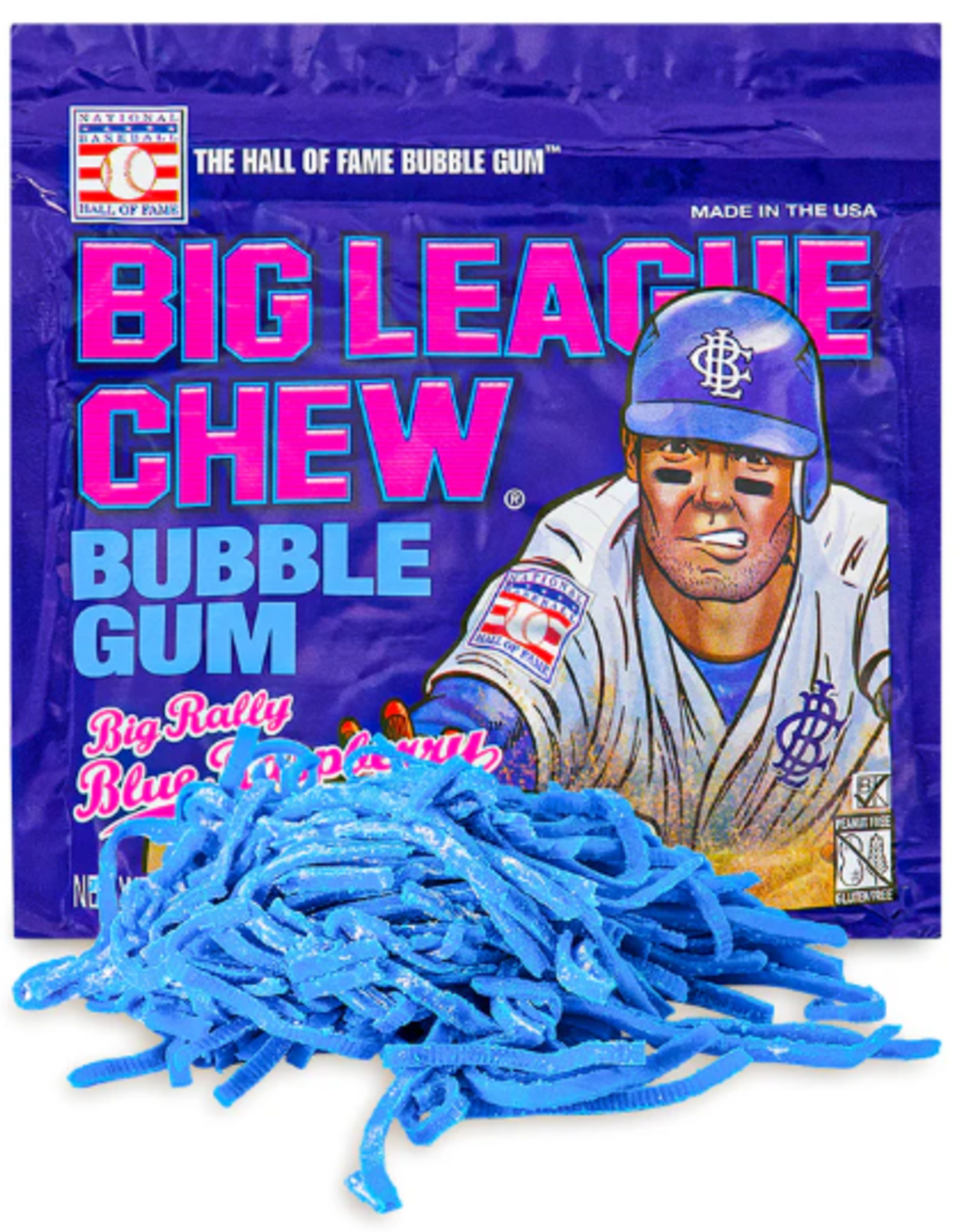 National Geographic Big League Chew Blue Raspberry 2.12oz