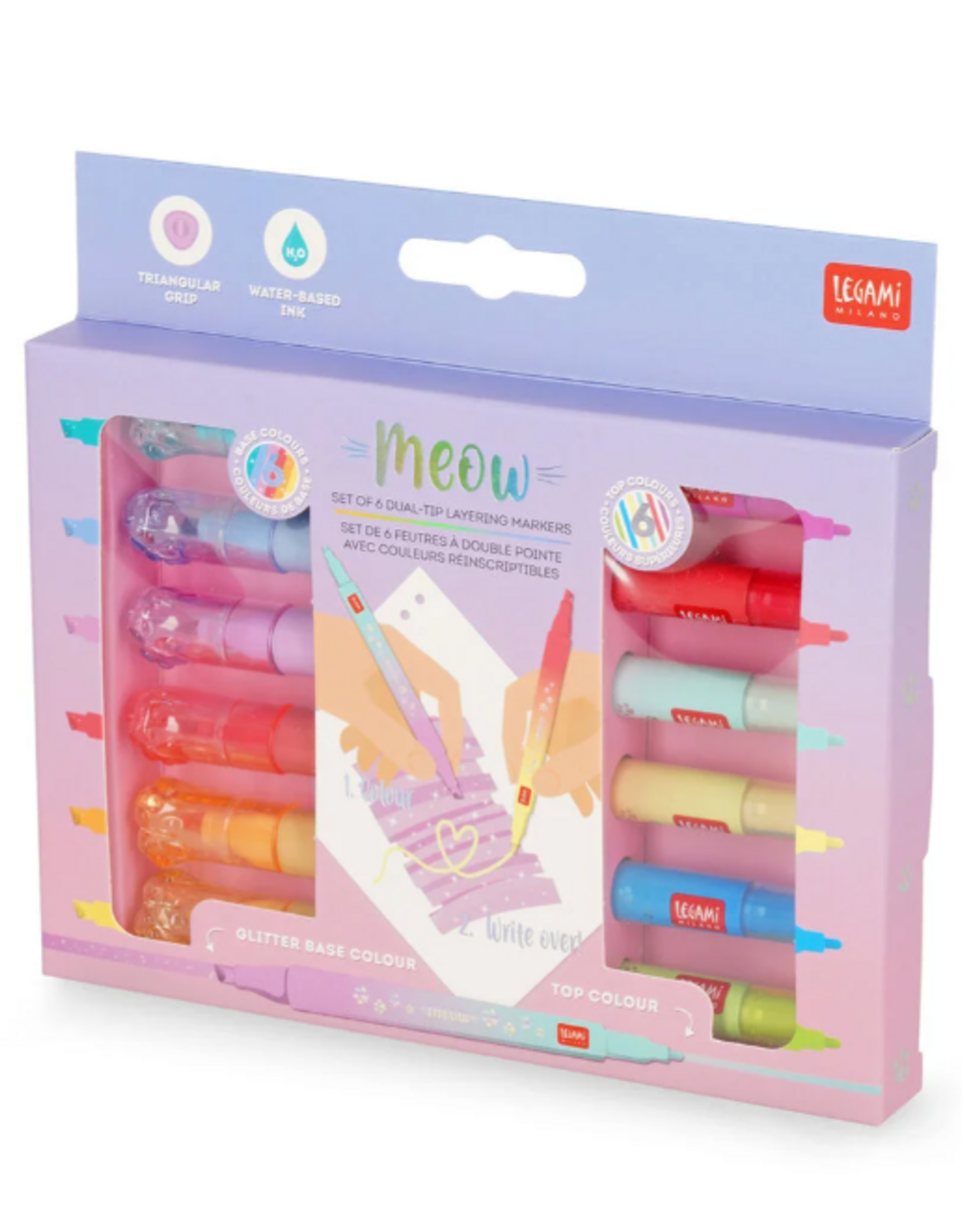 Legami Legami Dual-Tip Markers - Meow