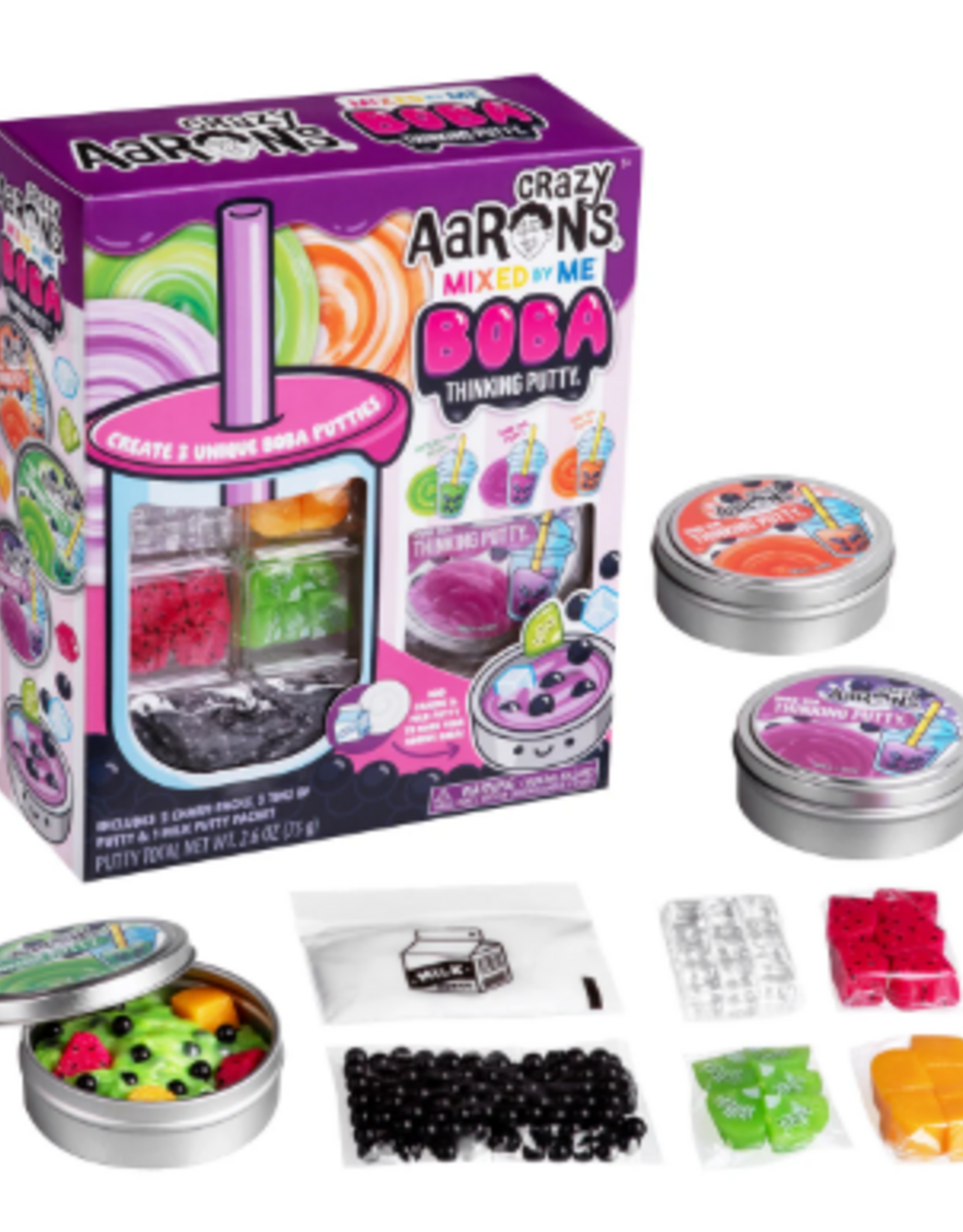 Crazy Aaron's Thinking Putty PUTTY ACTIVITY KIT - MIXED BY ME BOBA