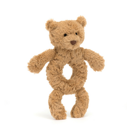 Jellycat Bartholomew Bear Ring Rattle