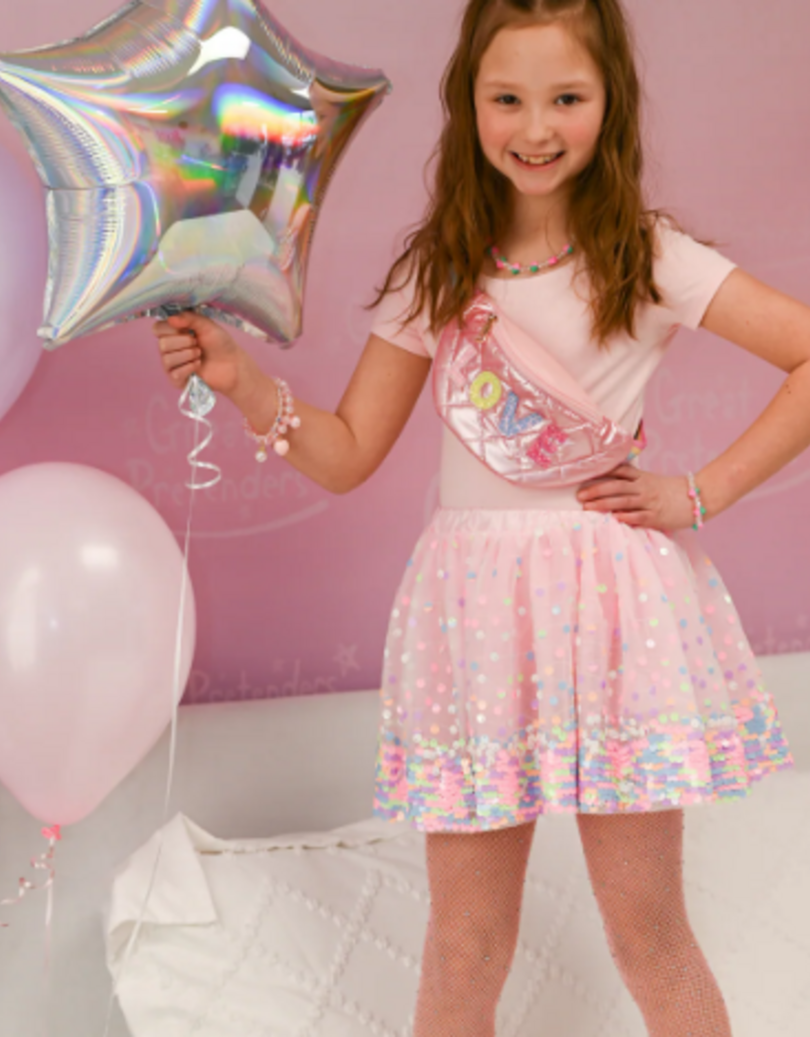 Great Pretenders Party Fun Sequins Skirt Size 4-6