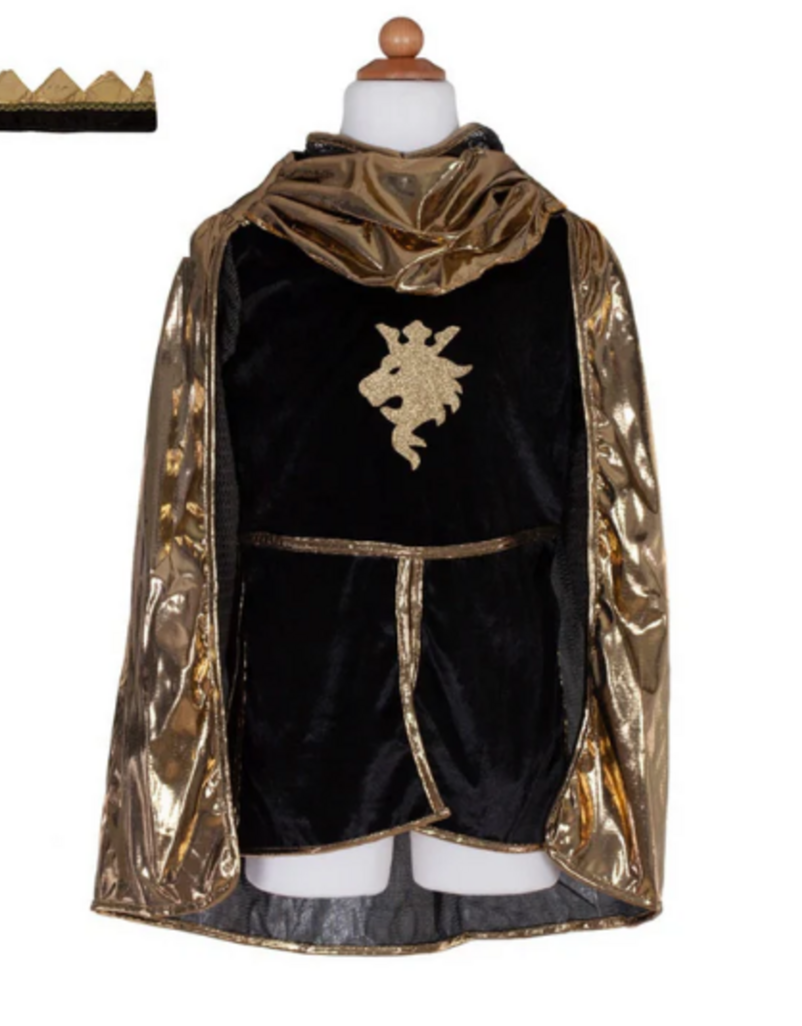 Great Pretenders Golden Knight with Tunic, Cape, & Crown Size 3-4