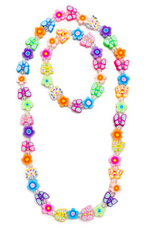 Great Pretenders Flutter Flower Necklace & Bracelet Set 2pc