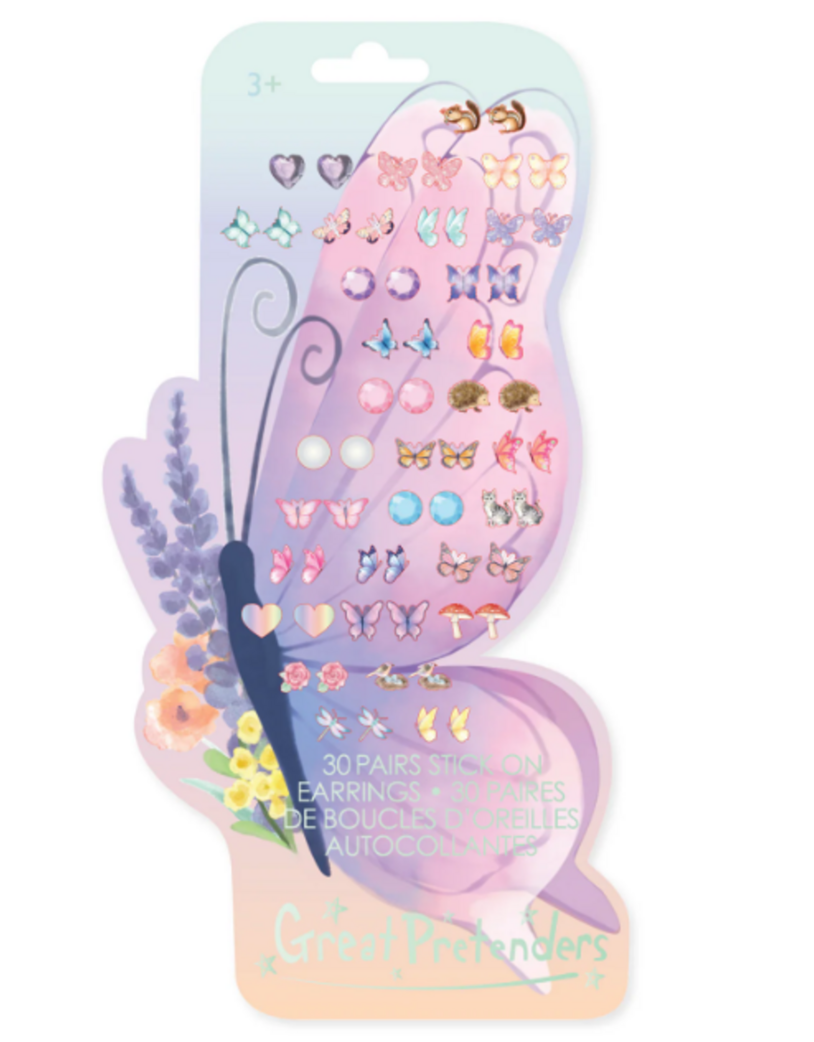 Great Pretenders Butterfly Sticker Earrings 30 pair