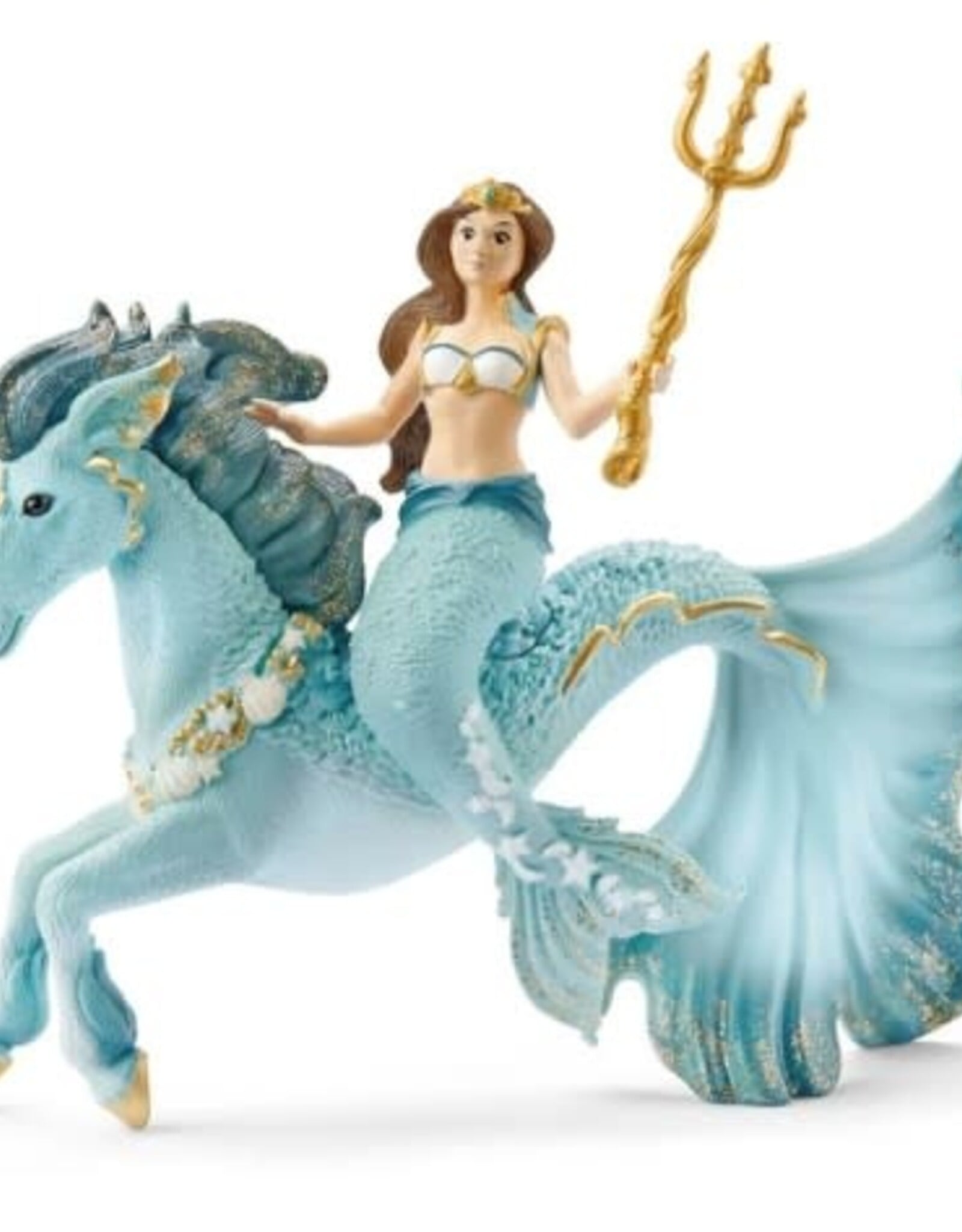 Schleich Mermaid Eyela on underwater horse 70594