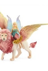 Schleich Fairy in Flight on Winged Lion 70714