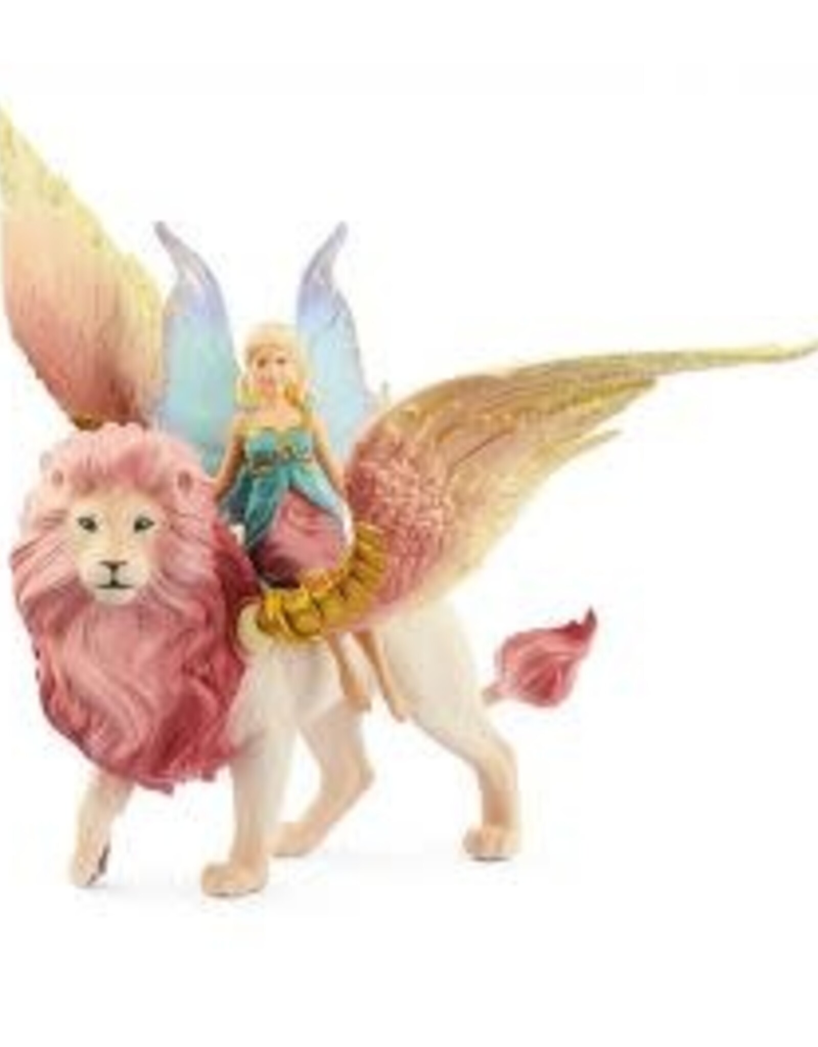 Schleich Fairy in Flight on Winged Lion 70714