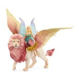 Schleich Fairy in Flight on Winged Lion 70714