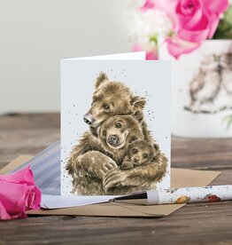 Wrendale Design Card - Bear Hugs Gift Enclosure Card