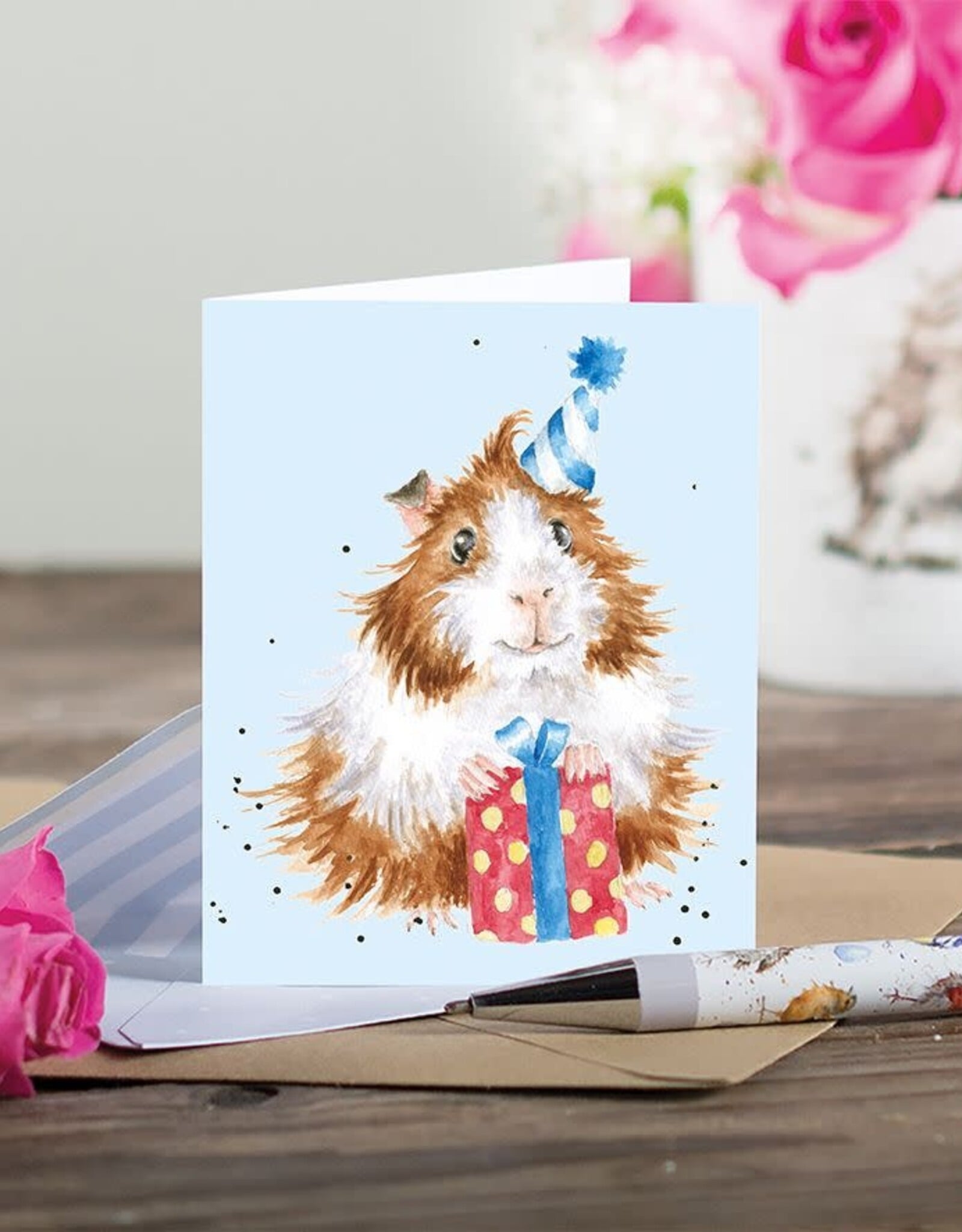 Wrendale Design Card - Guinea be a Great Day Gift Enclosure Card