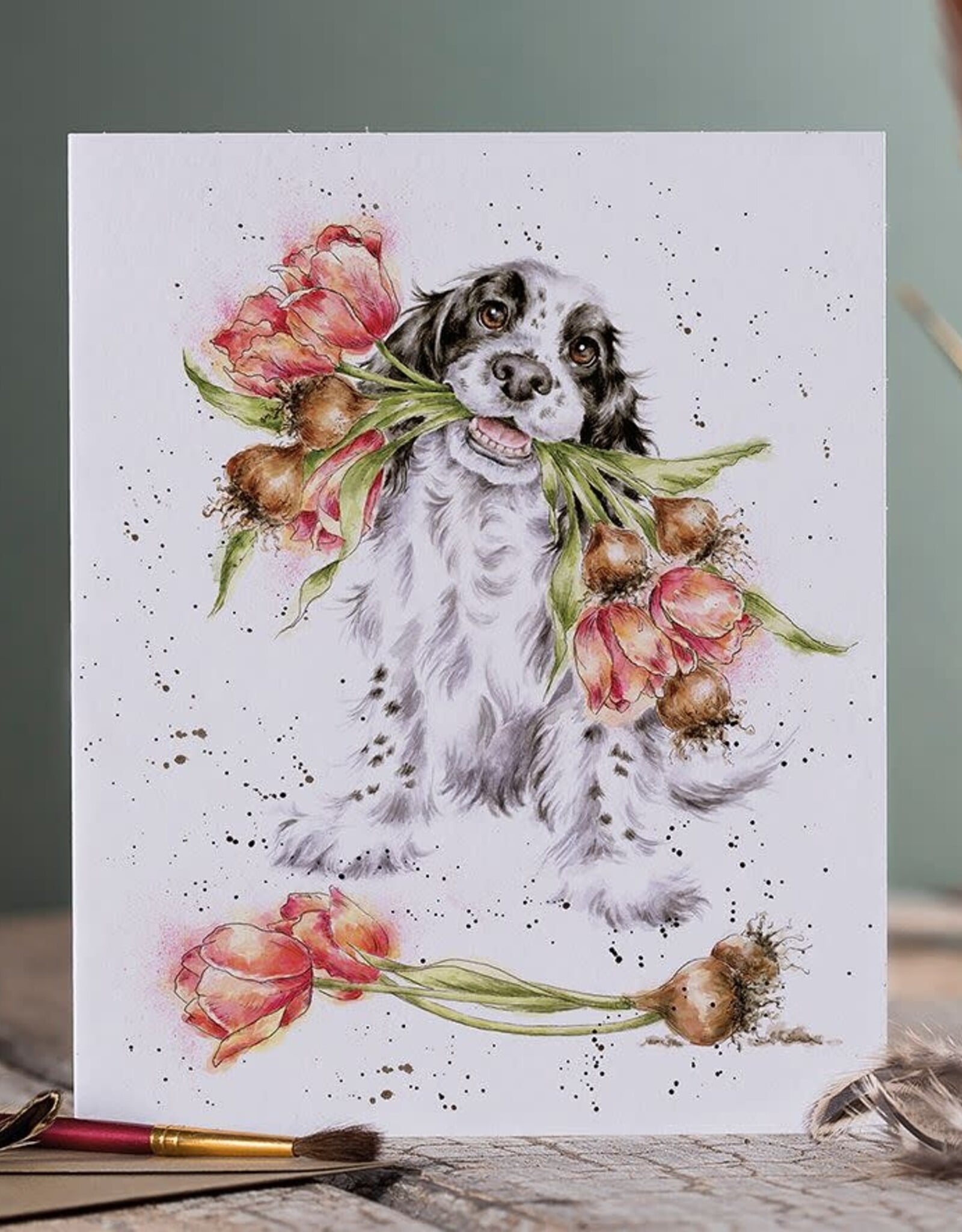 Wrendale Design Card - Blooming With Love Single Card