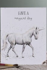 Wrendale Design Card - Birthday 'Magical Day' Unicorn Single Card
