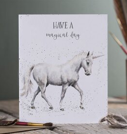 Wrendale Design Card - Birthday 'Magical Day' Unicorn Single Card