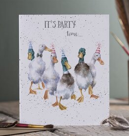 Wrendale Design Card - Birthday 'Party Time' Duck Single Card