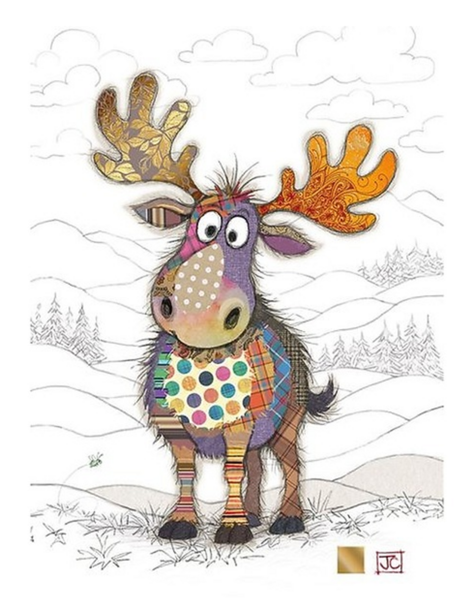 Bug Art Greeting Card - Maxi Moose