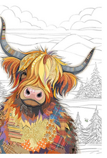 Bug Art Greeting Card - Cameron Coo-Cow
