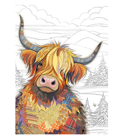 Bug Art Greeting Card - Cameron Coo-Cow