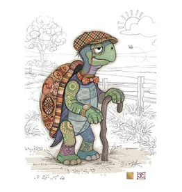 Bug Art Greeting Card - Theodore Tortoise