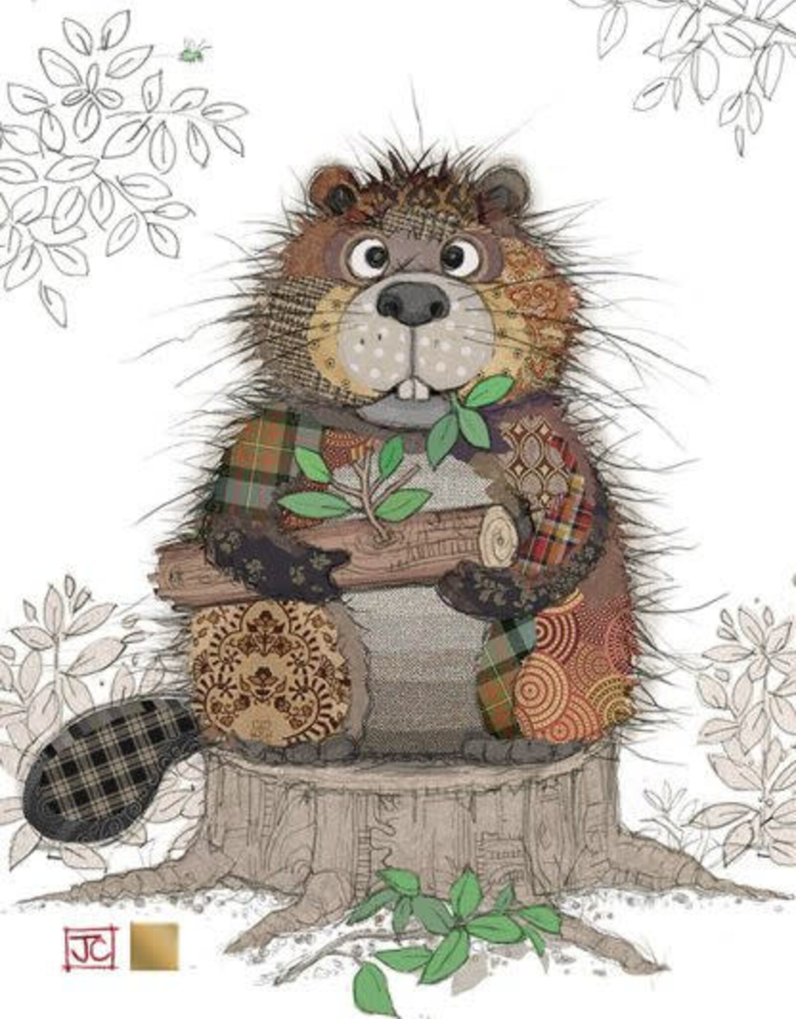 Bug Art Greeting Card - Barry Beaver