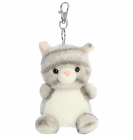 Aurora PALM PALS - Silver Kitty Clip-On 4"
