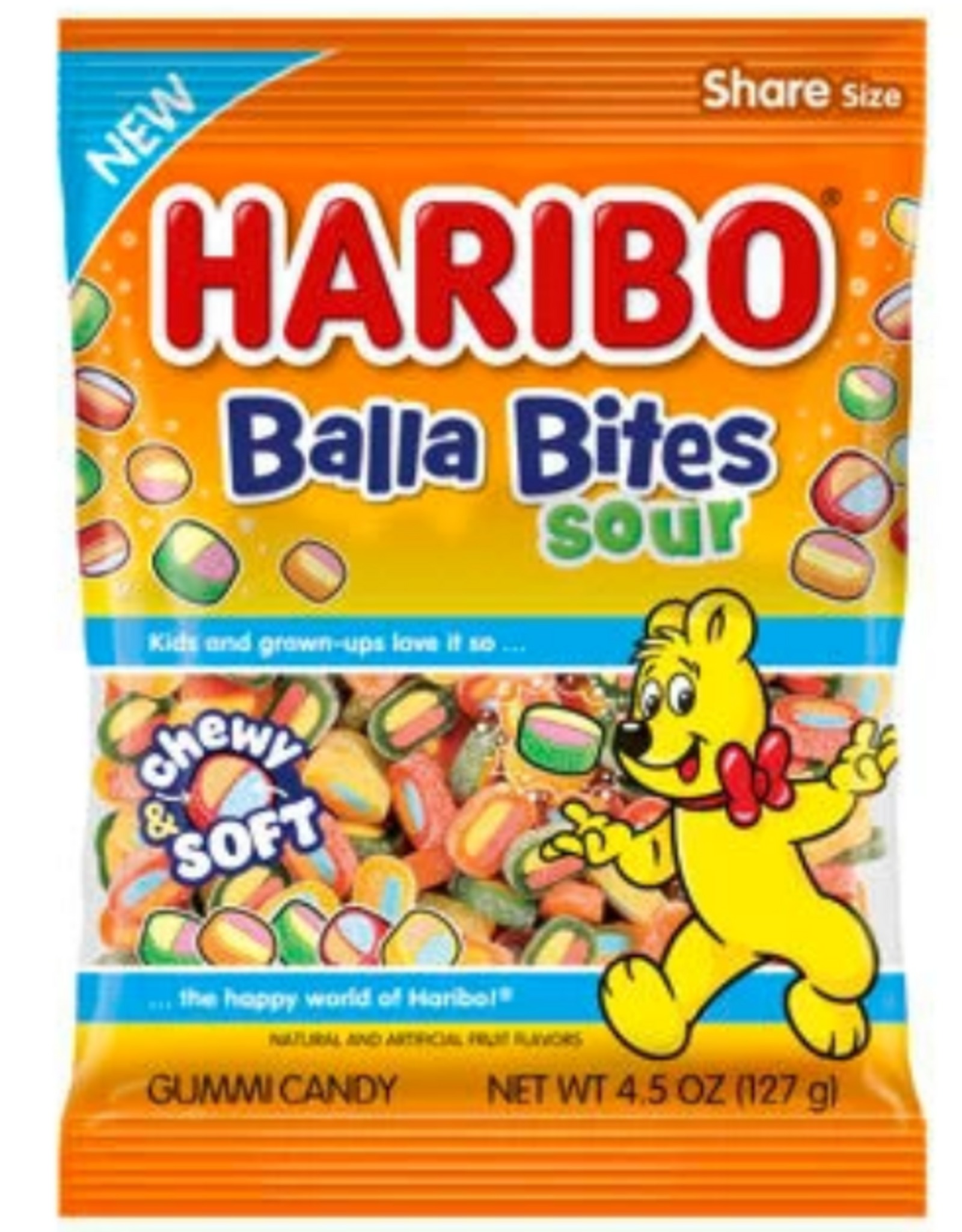 Haribo Haribo Balla Bites Sour Peg Bag 4.5oz