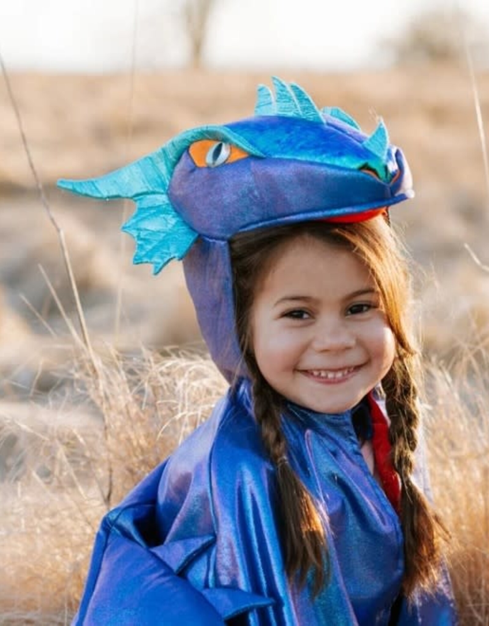 Great Pretenders Azure The Metallic Dragon Cape Size 3-4