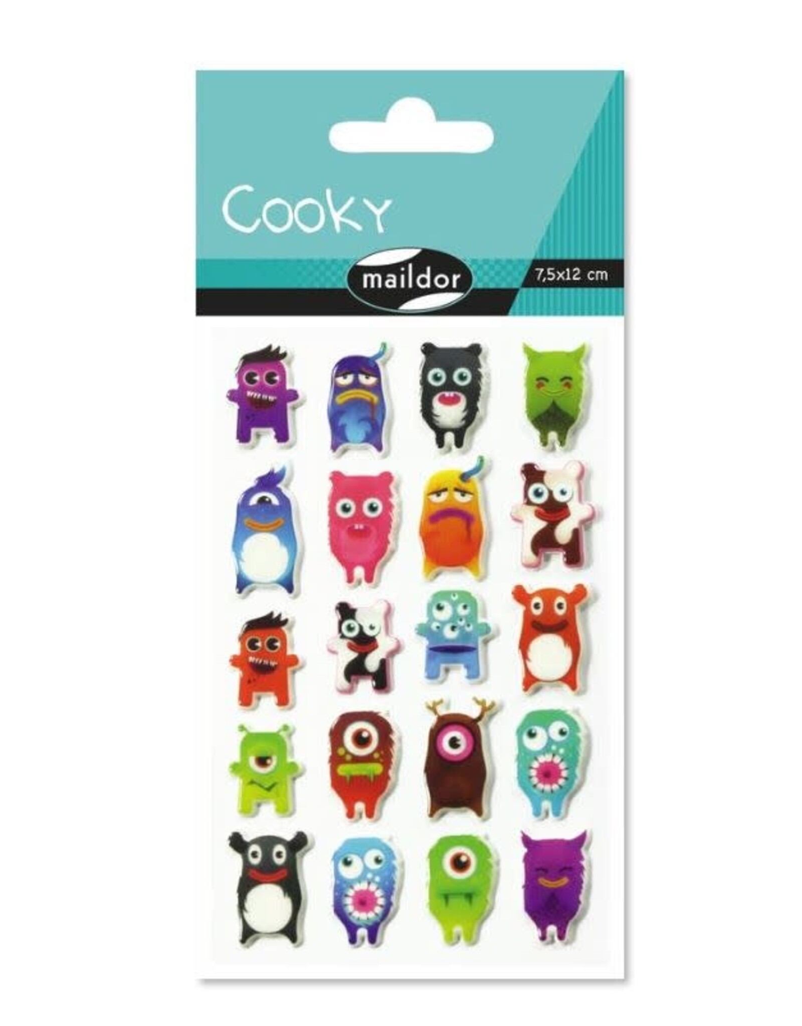 maildor Cooky Stickers Monsters 2  21 Stickers