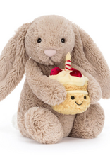 Jellycat Bashful Beige Bunny 'Birthday'