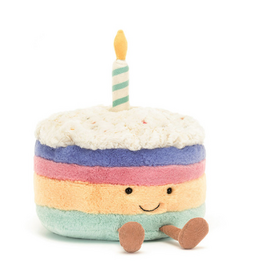 Jellycat Amuseables Rainbow Birthday Cake