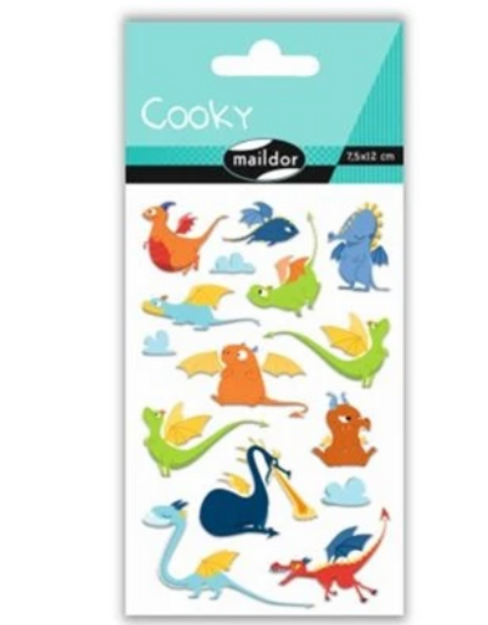 maildor Cooky Stickers Dragons 15 Stickers
