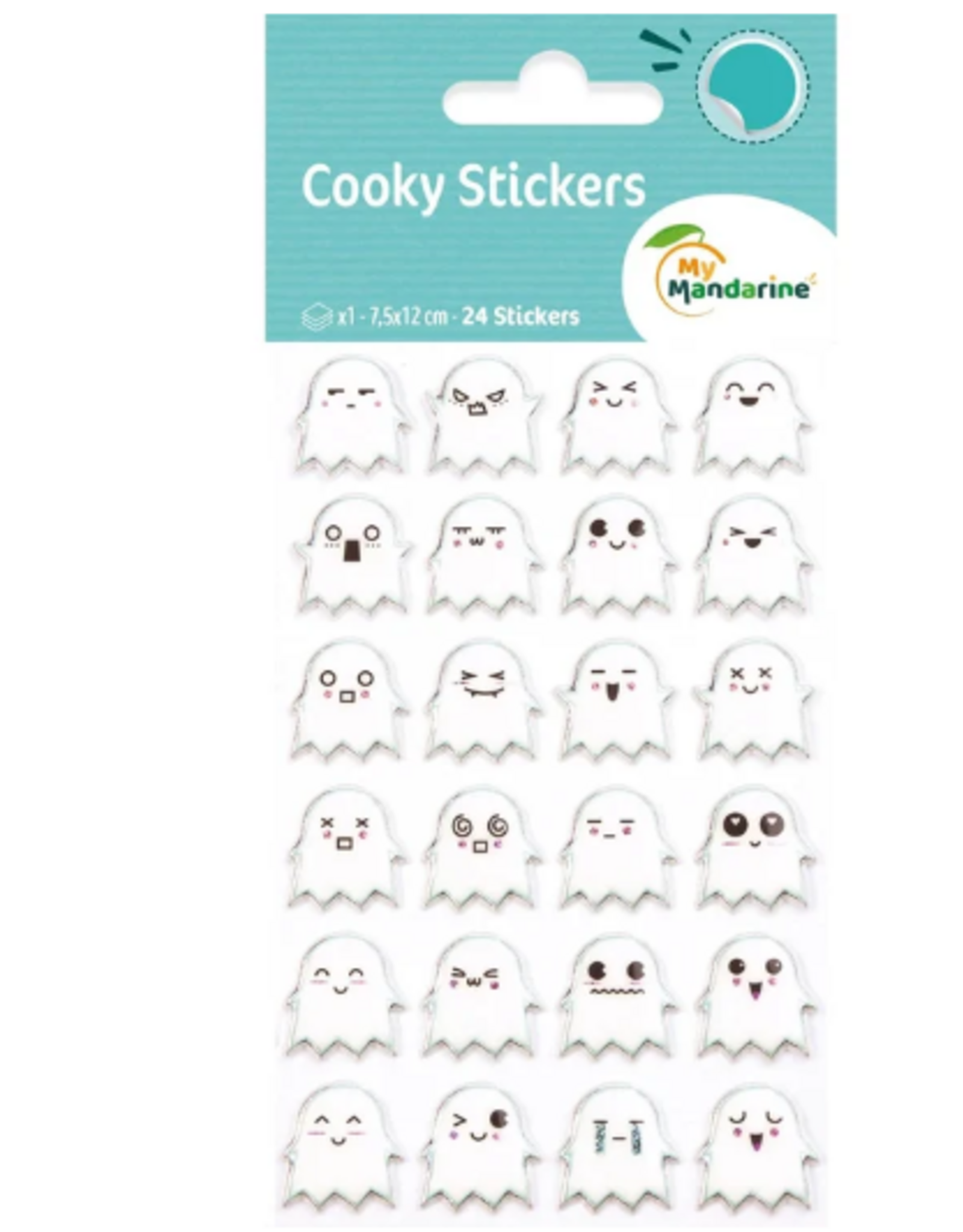 maildor Cooky Stickers Ghosts 24 stickers
